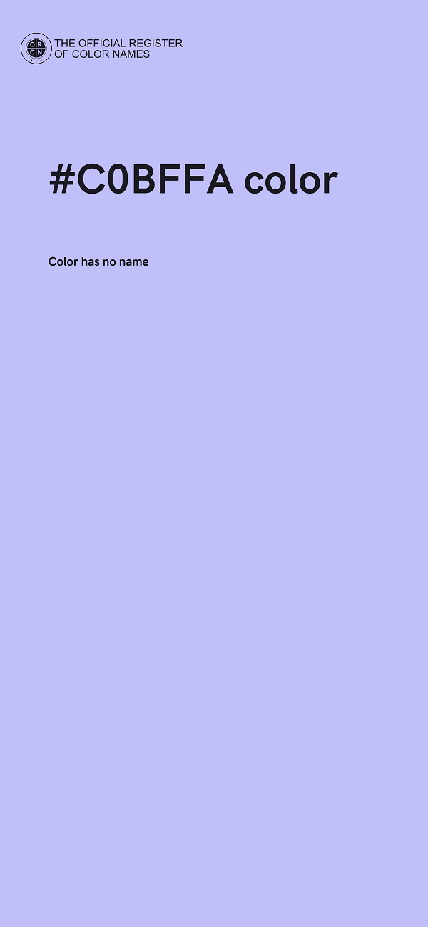 #C0BFFA color image