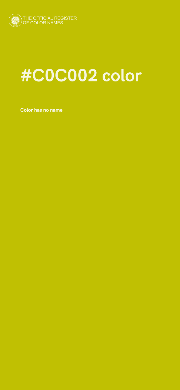 #C0C002 color image