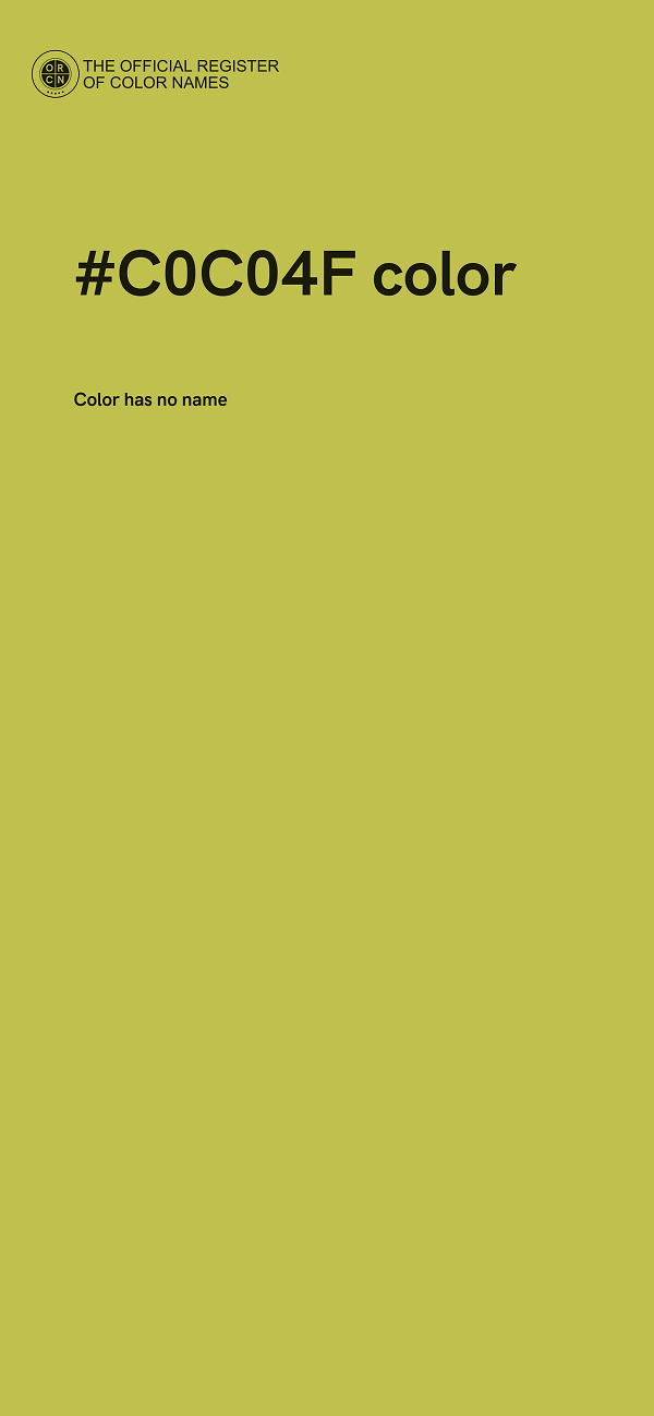 #C0C04F color image