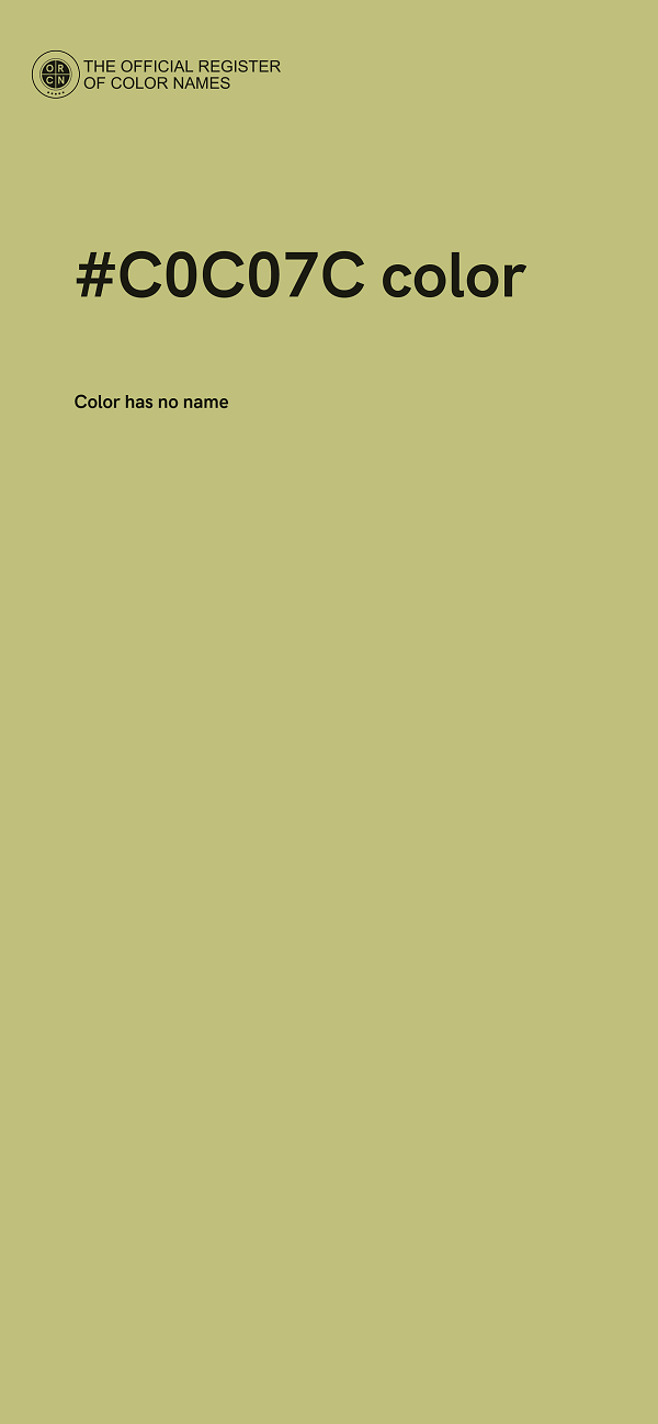 #C0C07C color image