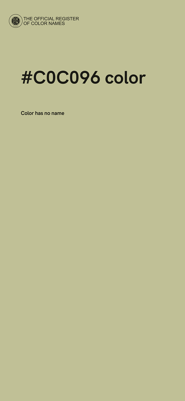 #C0C096 color image