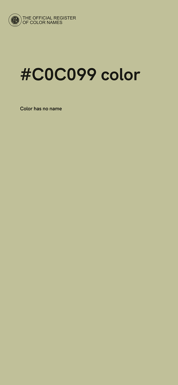 #C0C099 color image