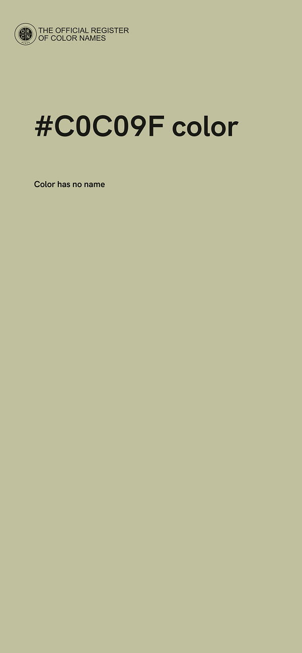 #C0C09F color image