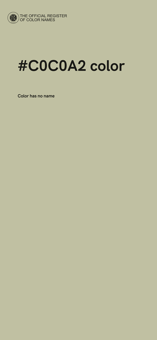 #C0C0A2 color image