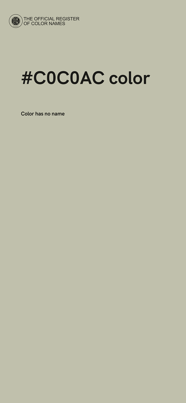 #C0C0AC color image