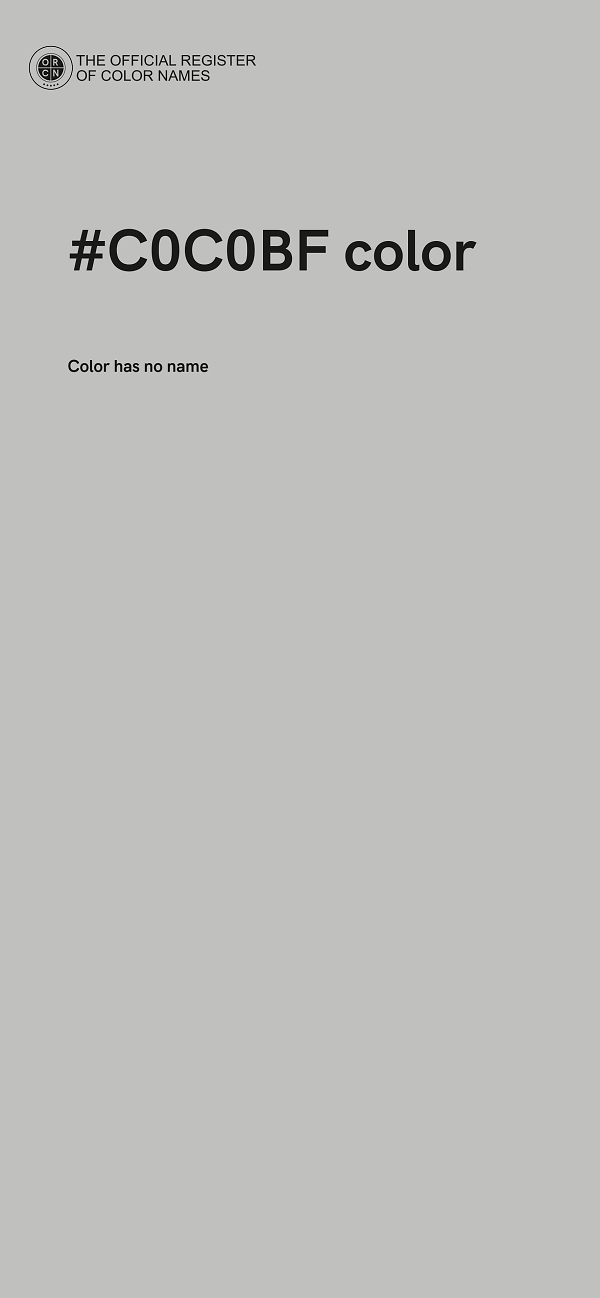 #C0C0BF color image
