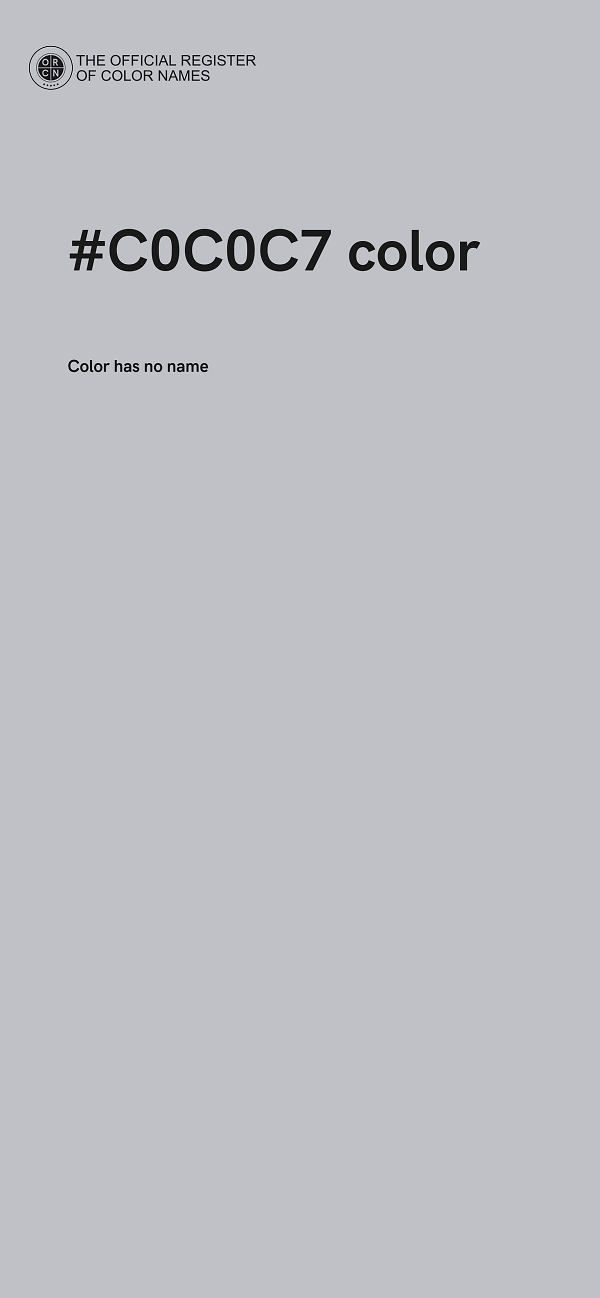 #C0C0C7 color image