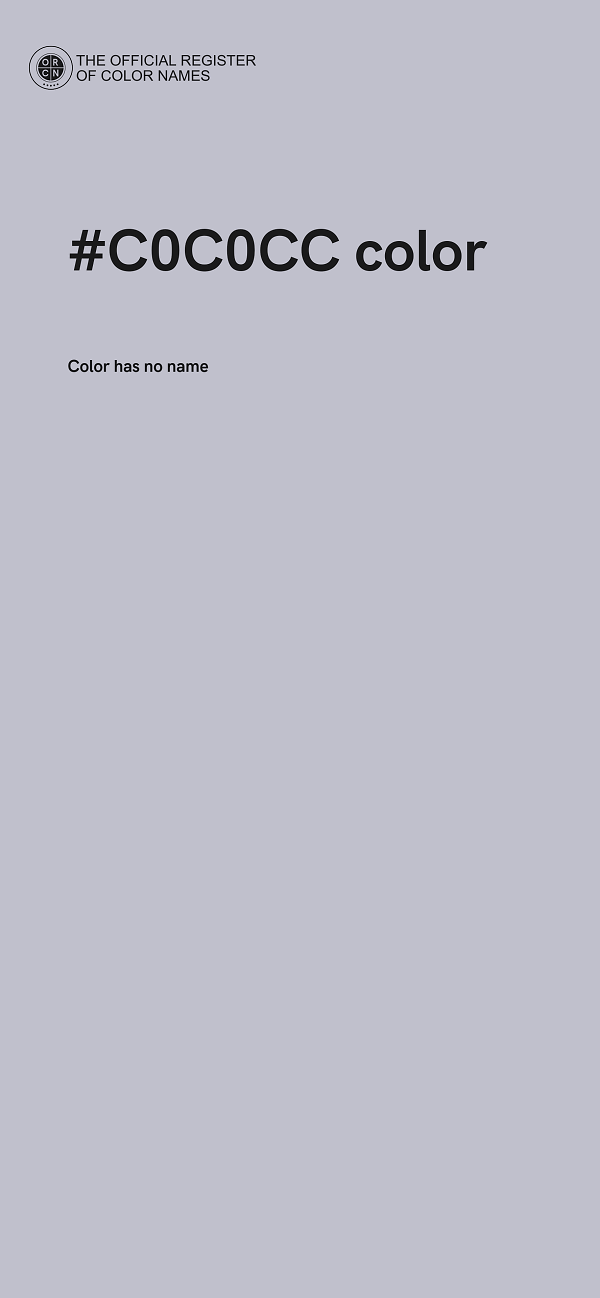 #C0C0CC color image