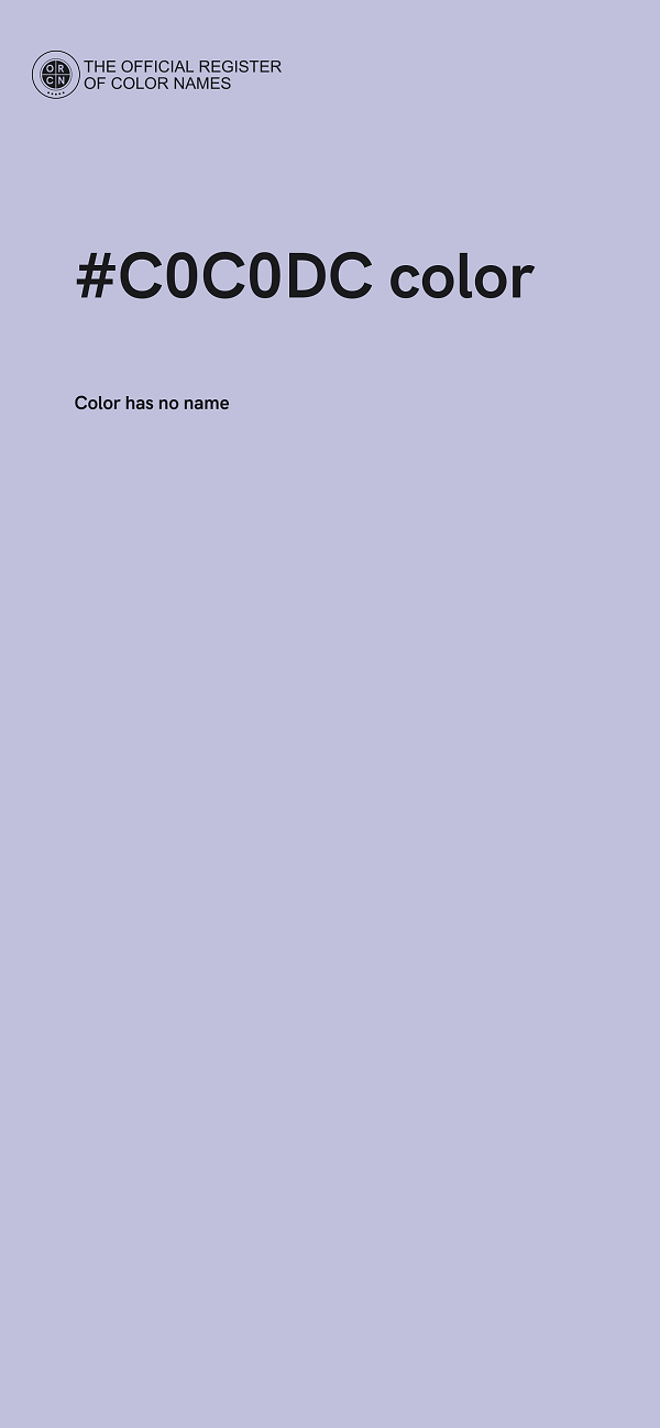 #C0C0DC color image