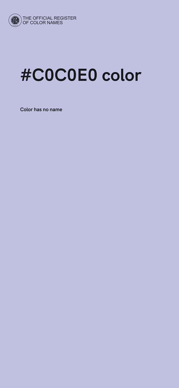 #C0C0E0 color image