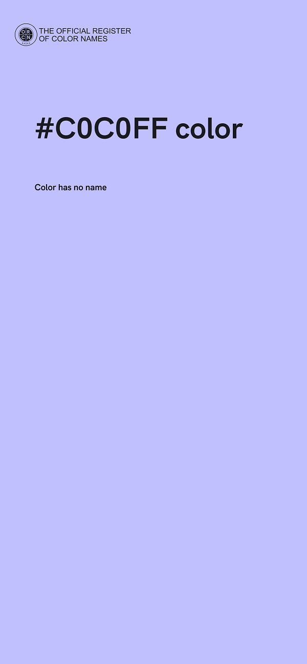 #C0C0FF color image