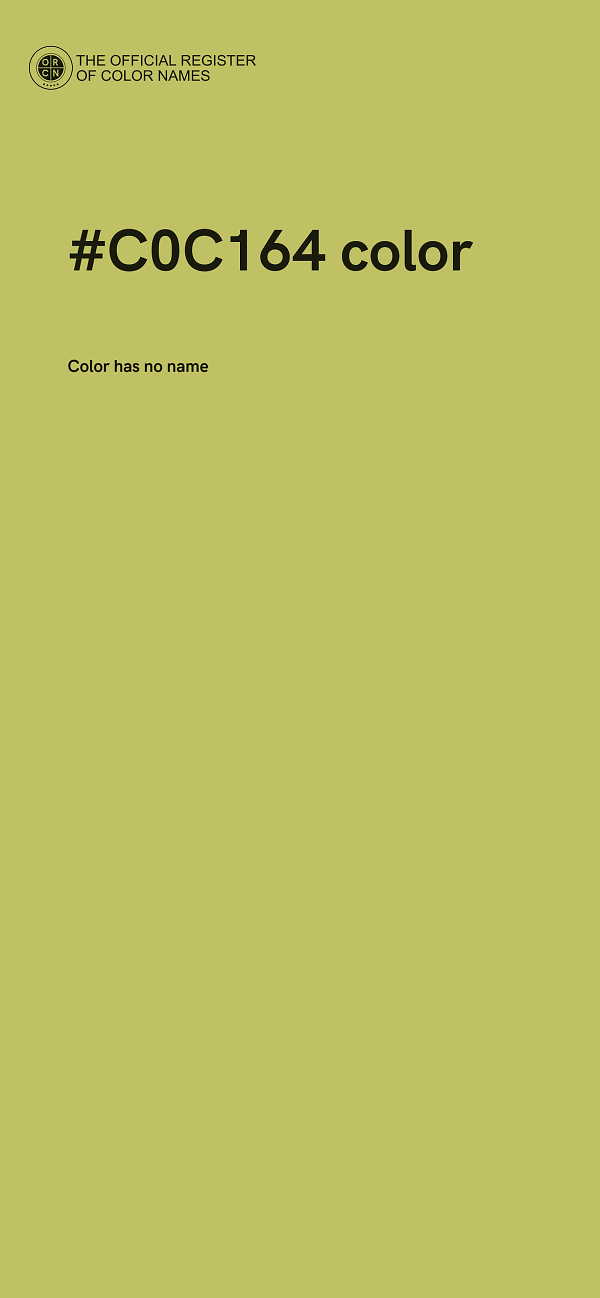 #C0C164 color image