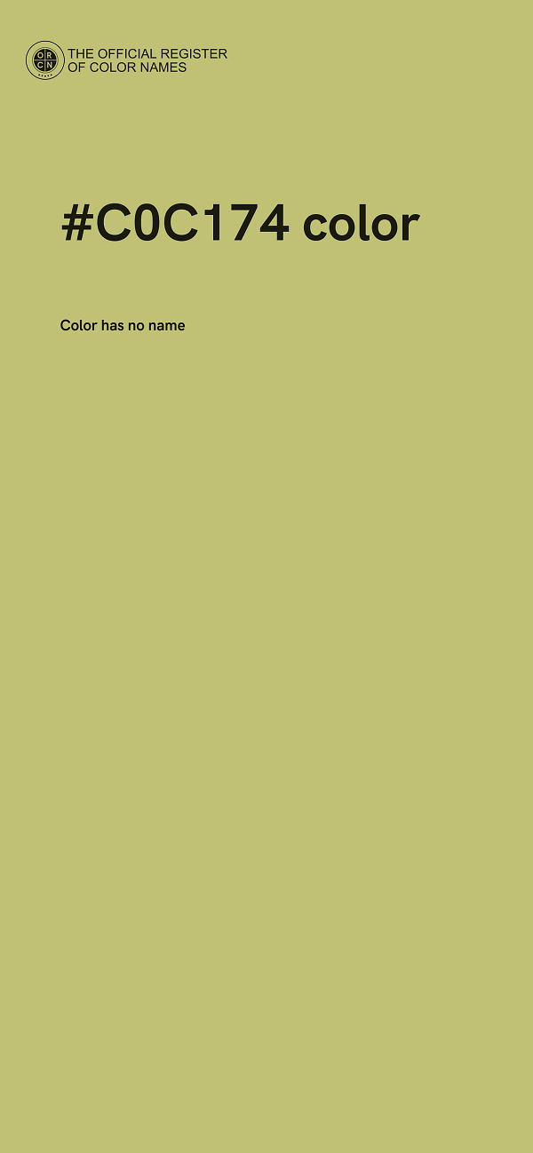 #C0C174 color image