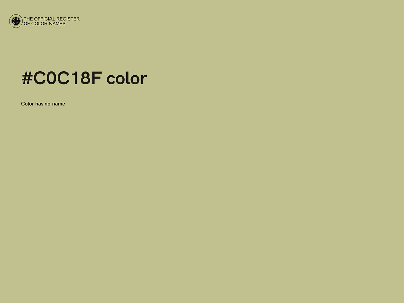 #C0C18F color image