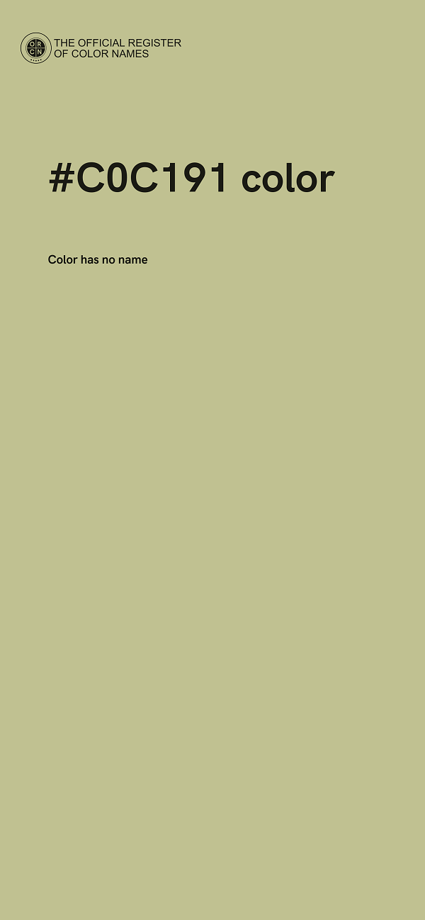 #C0C191 color image