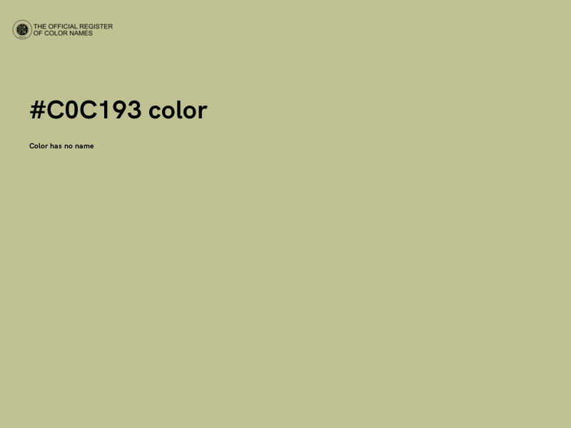 #C0C193 color image