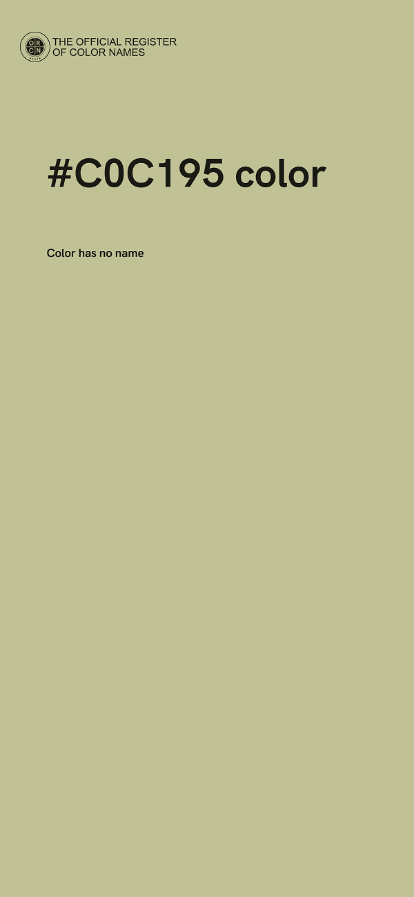 #C0C195 color image