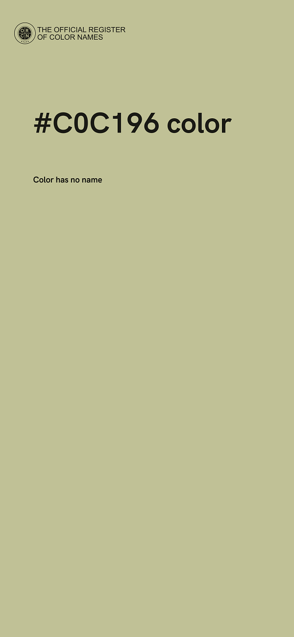 #C0C196 color image