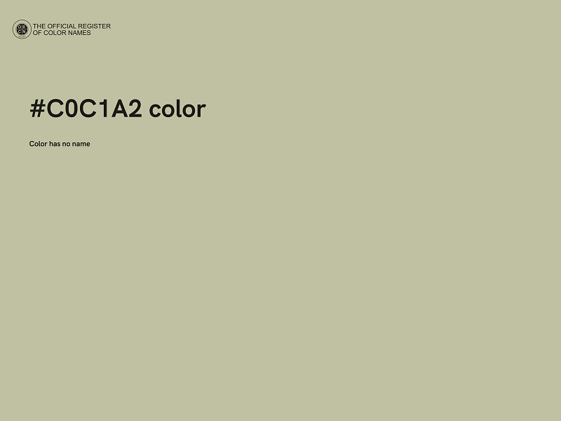 #C0C1A2 color image