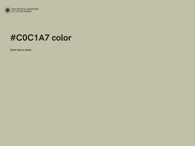 #C0C1A7 color image