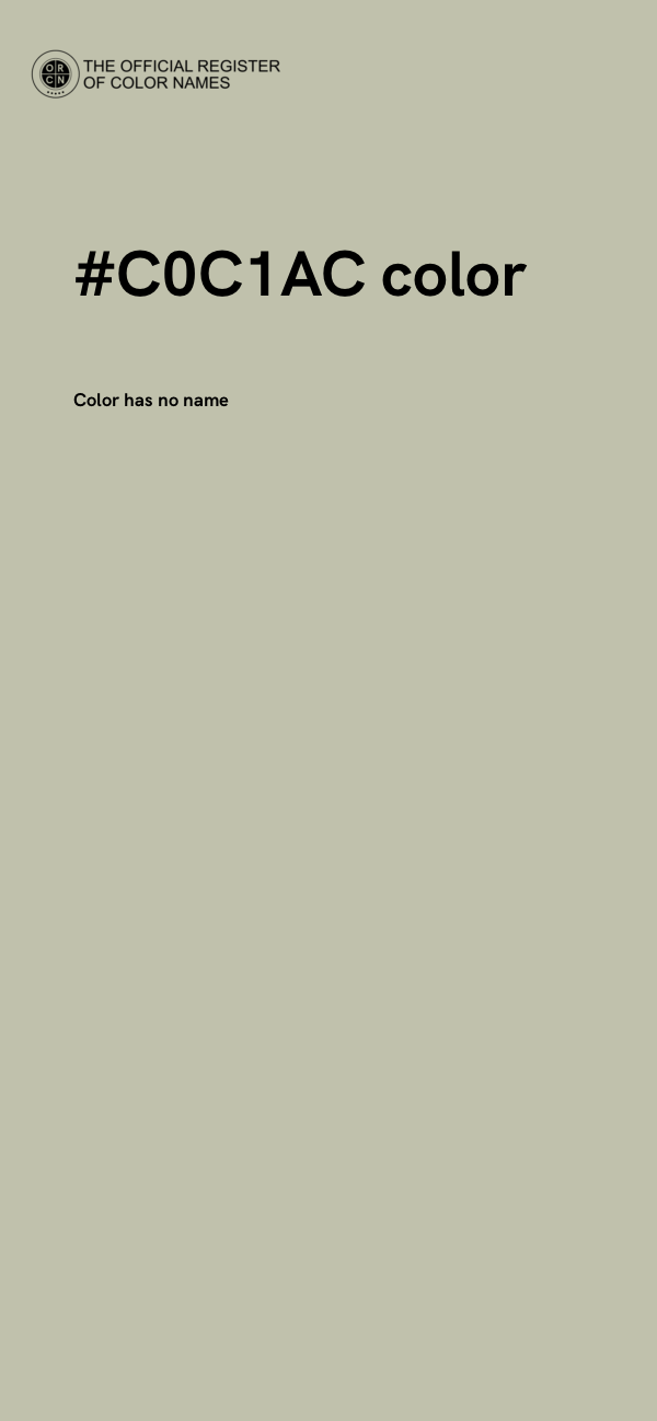 #C0C1AC color image