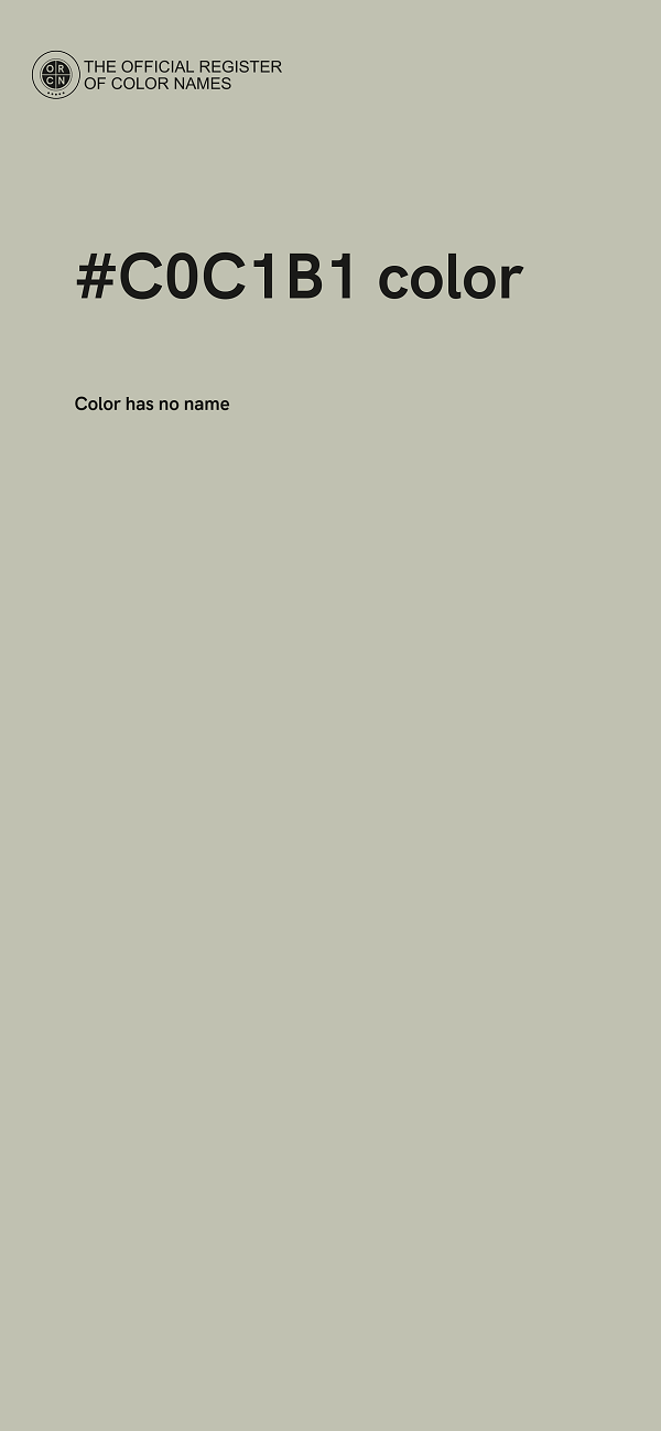 #C0C1B1 color image