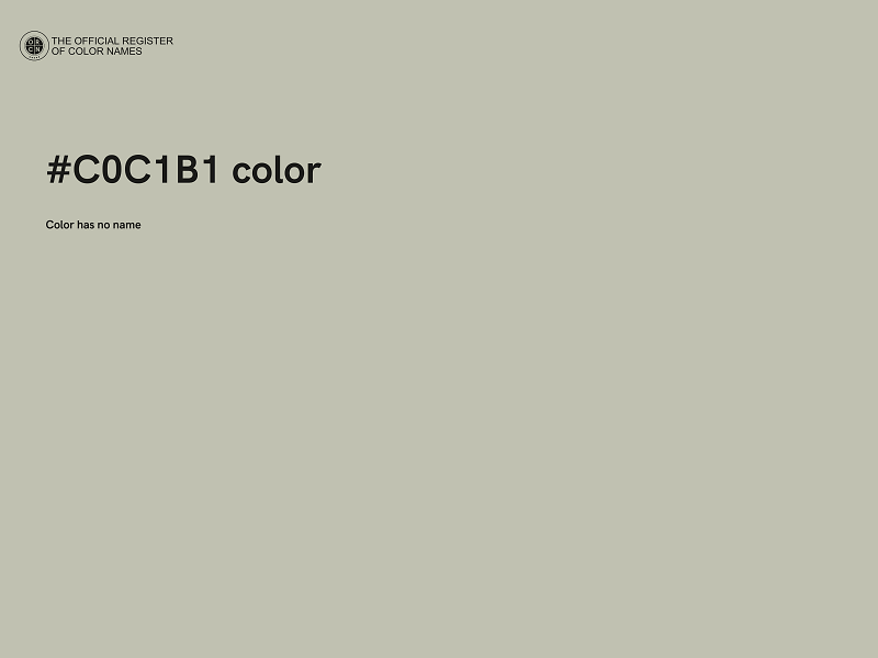 #C0C1B1 color image