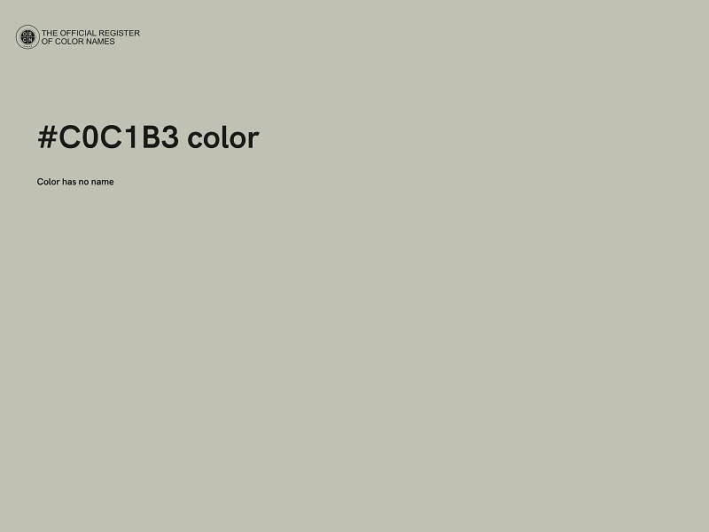 #C0C1B3 color image