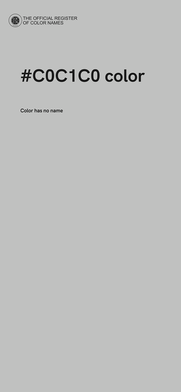 #C0C1C0 color image