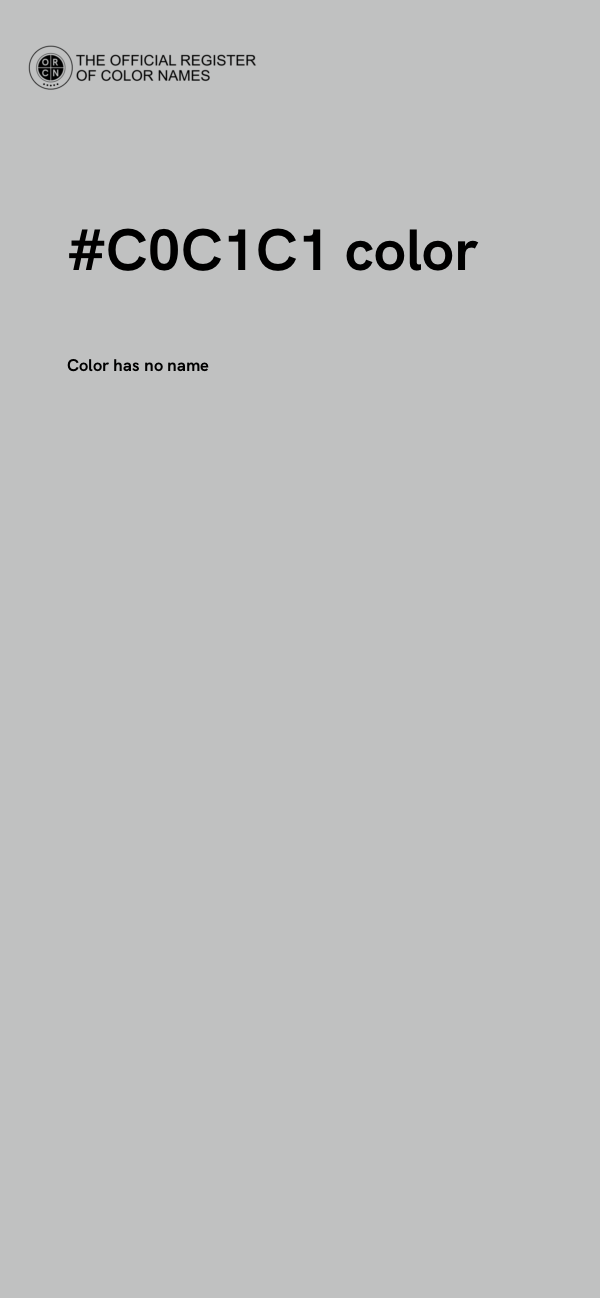 #C0C1C1 color image