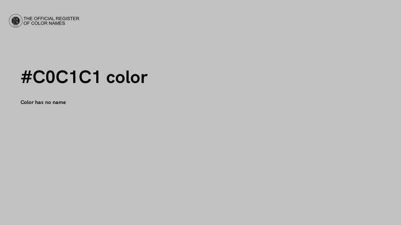 #C0C1C1 color image