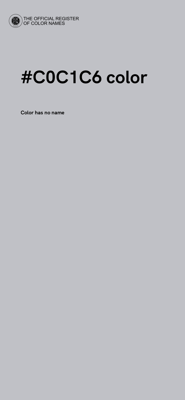 #C0C1C6 color image