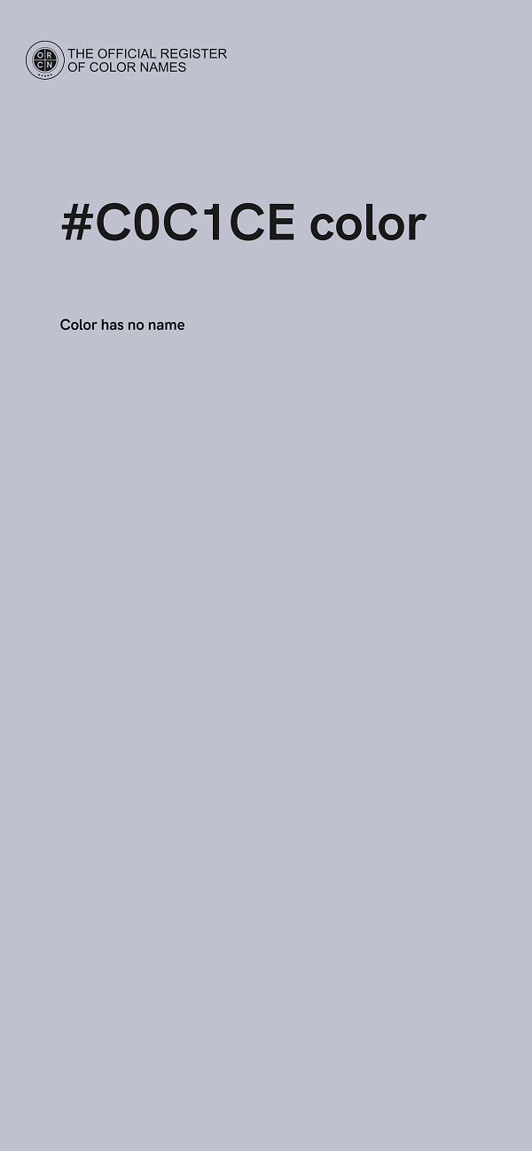 #C0C1CE color image