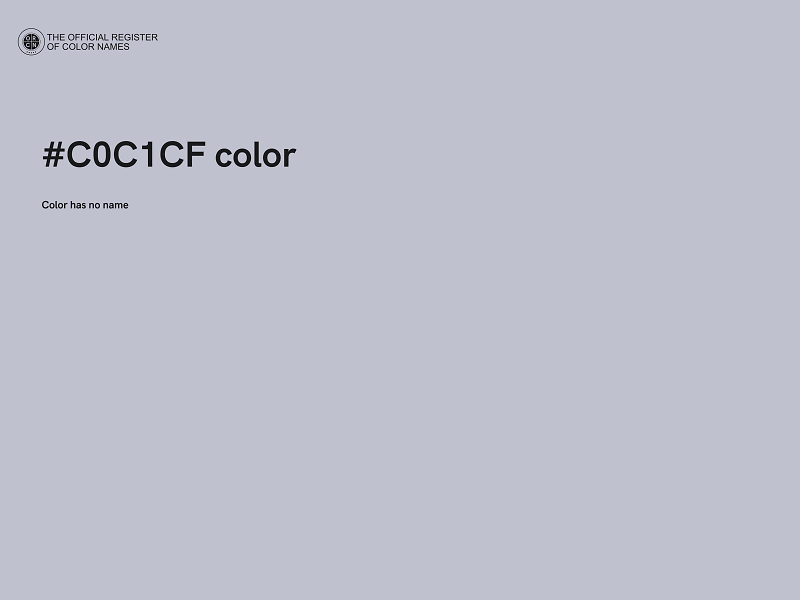 #C0C1CF color image