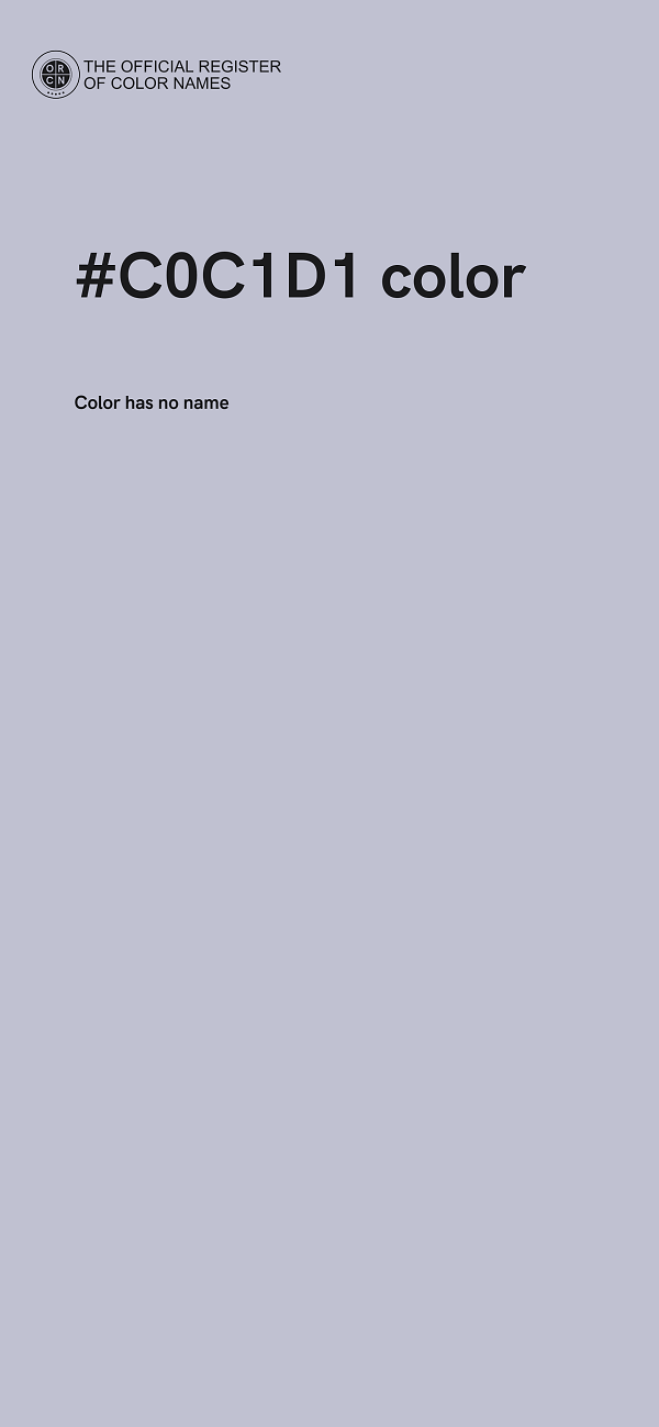 #C0C1D1 color image
