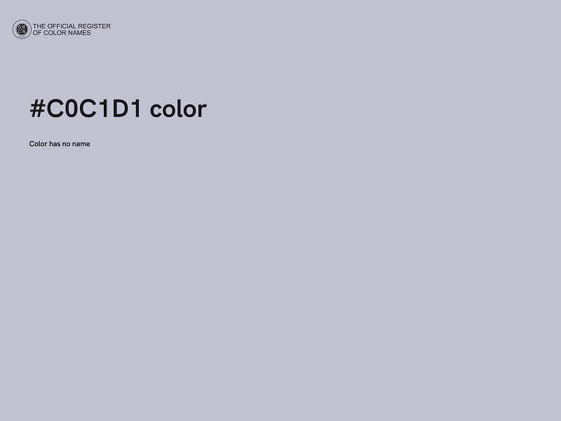 #C0C1D1 color image