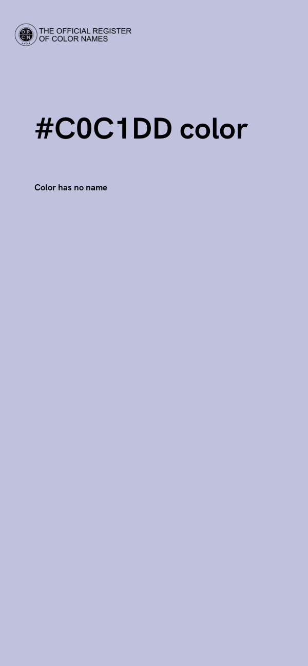#C0C1DD color image