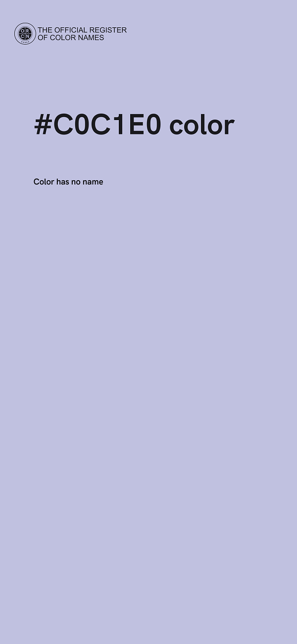 #C0C1E0 color image