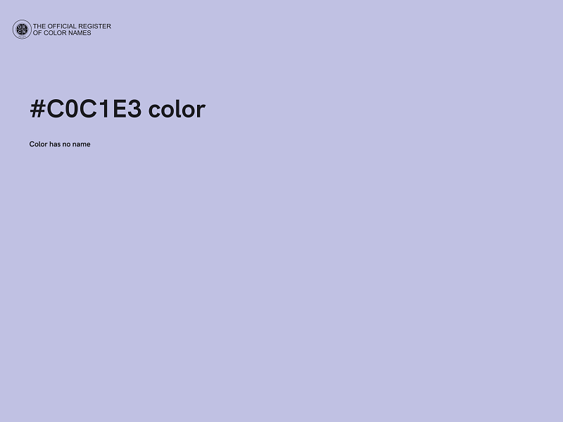 #C0C1E3 color image