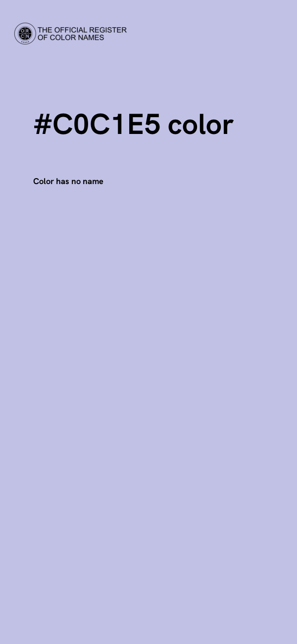 #C0C1E5 color image