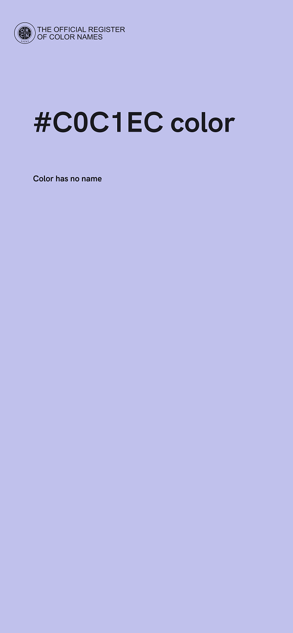 #C0C1EC color image