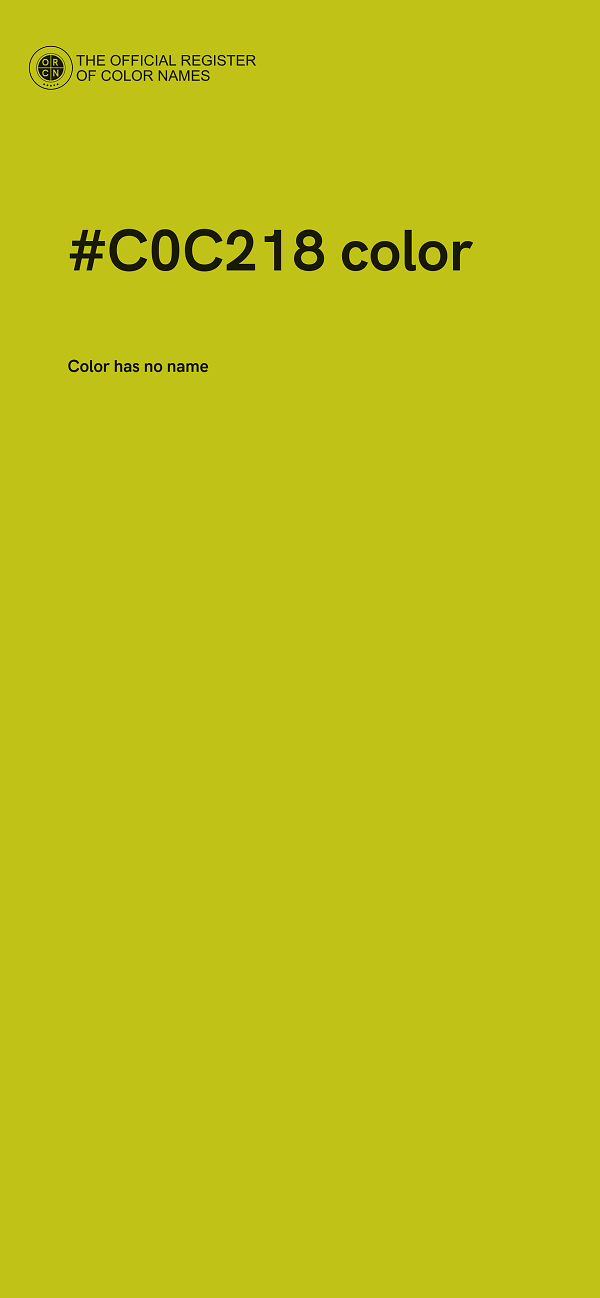#C0C218 color image