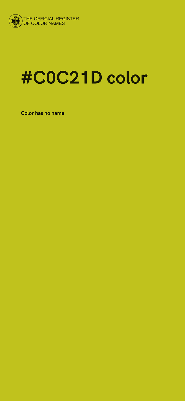 #C0C21D color image