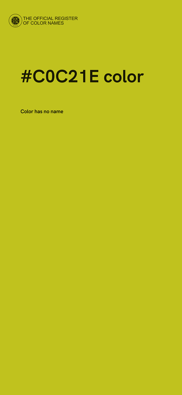 #C0C21E color image