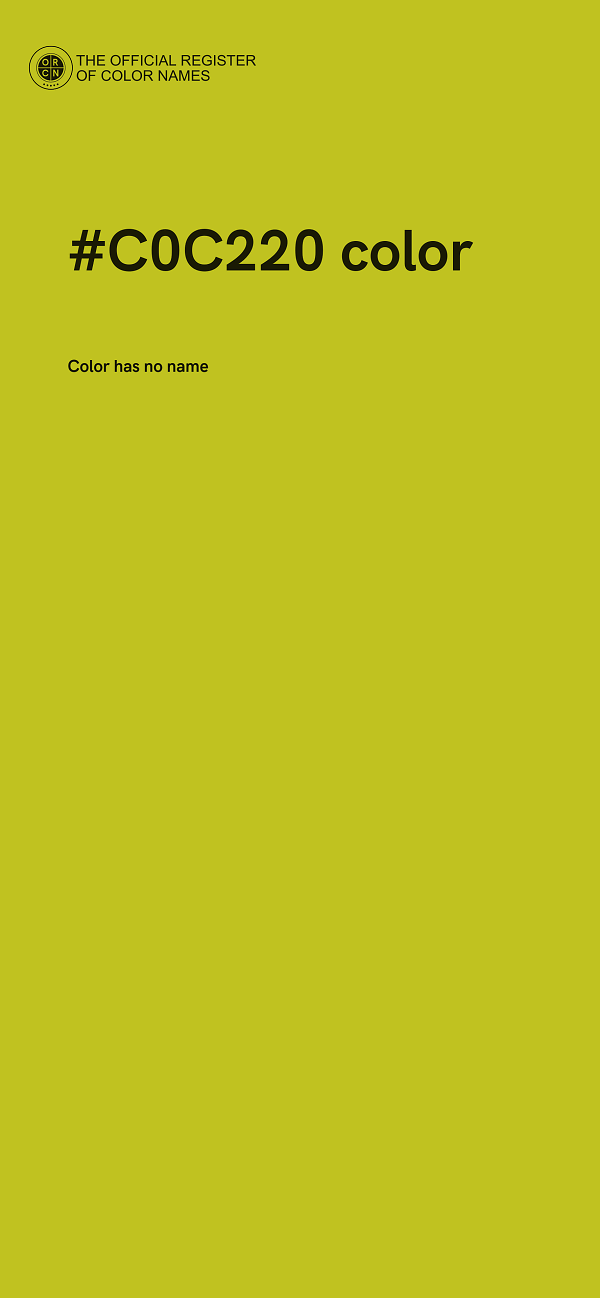 #C0C220 color image