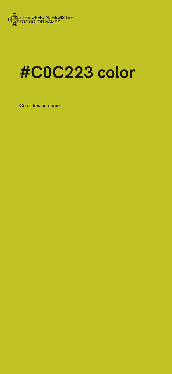 #C0C223 color image