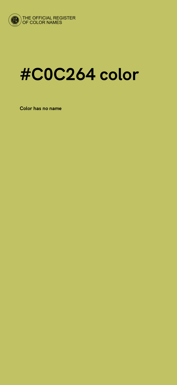 #C0C264 color image