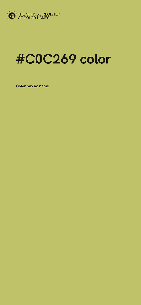 #C0C269 color image
