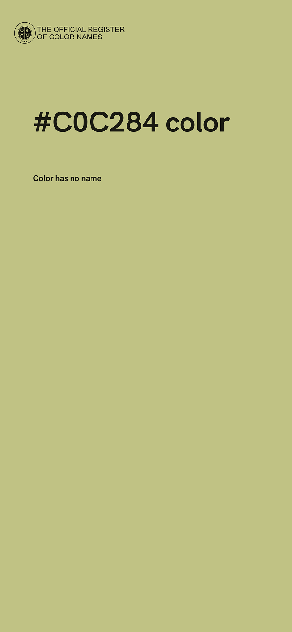 #C0C284 color image