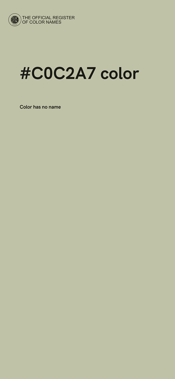 #C0C2A7 color image